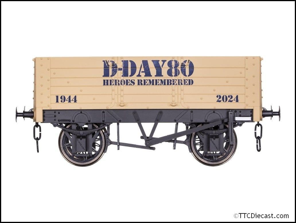 Dapol 7F-052-015 5 Plank Wagon 9ft Wheelbase D Day 80th Anniversary O Gauge