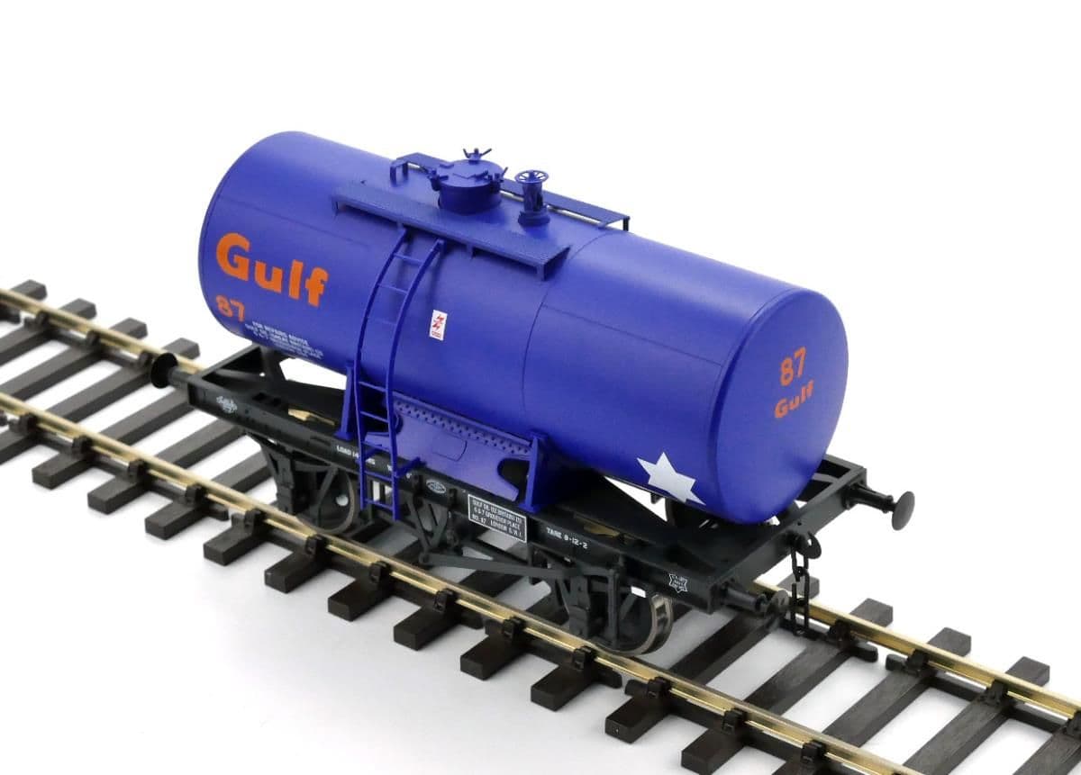 Dapol 7F-063-004 14t Anchor Mounted Class B Tank Wagon Gulf 87, O Gauge