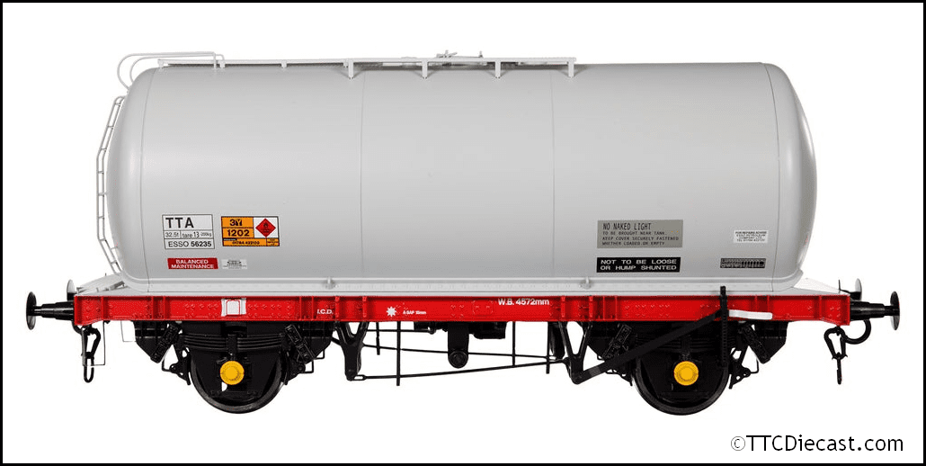 Dapol 7F-064-010 45t TTA Tank Wagon Esso Red/Grey Chassis 56235 - O Gauge