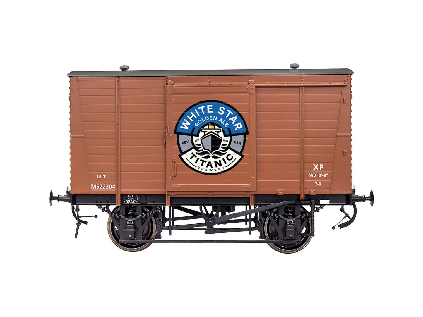Dapol 7F-065-006 LMS Std 12t Van Titanic Brewery White Star Golden Ale O Gauge *LAST FEW*