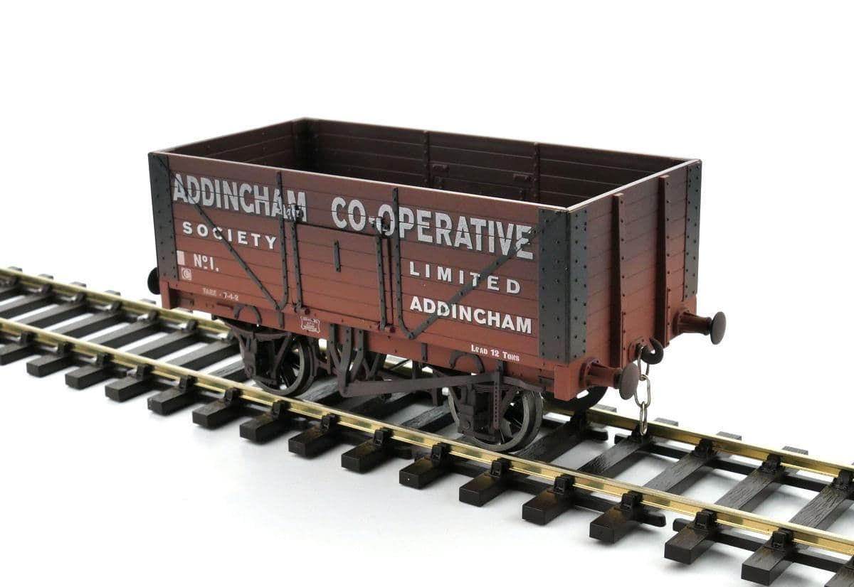 Dapol 7F-080-034W 8 Plank Wagon Addingham 1 Weathered, O Gauge *LAST FEW*
