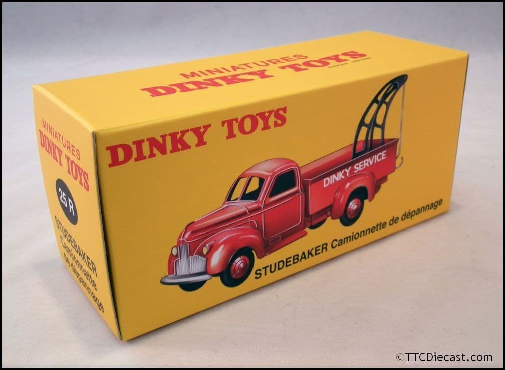 Dinky 25R Studebaker Tow Truck Dinky Service - Red Reproduced by Atlas Editions *LAST FEW*