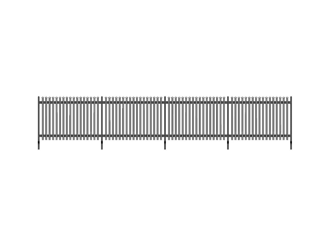 Wills SSM317 Modern Palisade Fencing (only) 1460mm