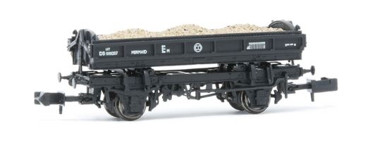 EFE Rail E87512 14T 'Mermaid' Side Tipping Ballast Wagon BR Black N Gauge *LAST ONE**