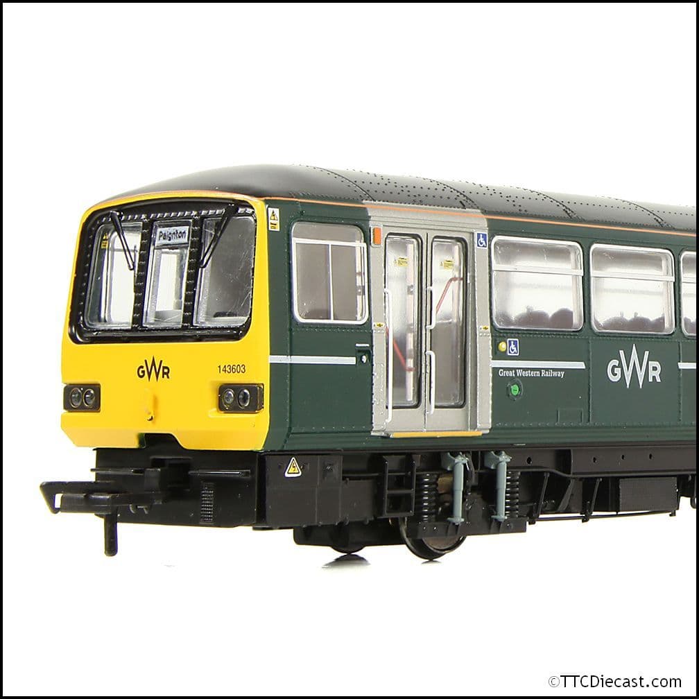 EFE Rail E83021 Class 143 2-Car DMU 143603 GWR Green (FirstGroup), OO Gauge *LAST FEW*