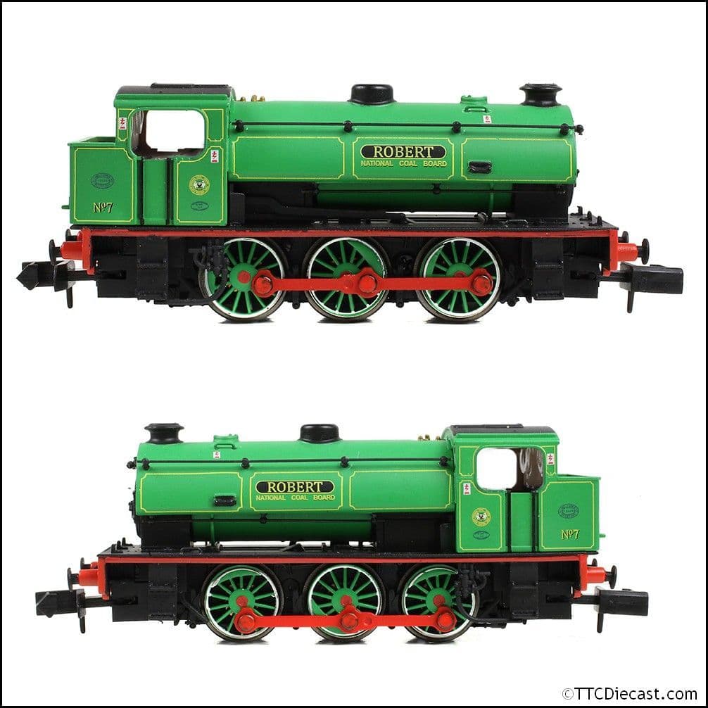 EFE Rail E85510 WD Austerity Saddle Tank No. 7 'Robert' NCB Lined Green N Gauge