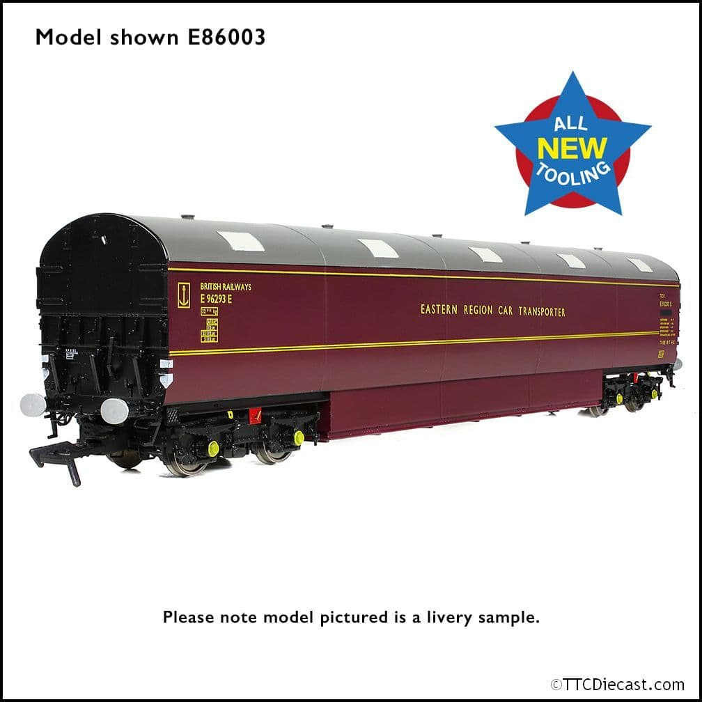 EFE Rail E86004 Newton Chambers Car Carrier BR Maroon, OO Gauge