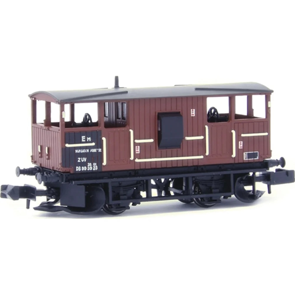 Farish E87516 BR 20T ‘Shark’ Ballast Plough Brake Van BR Bauxite (Departmental) *LAST ONE**, OO Gauge