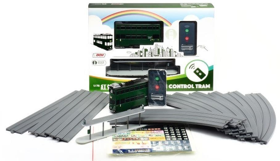 80m TT55001 Hong Kong Tramways Remote Control Tram Route #110 1/76 Scale *PRE ORDER £45.89*