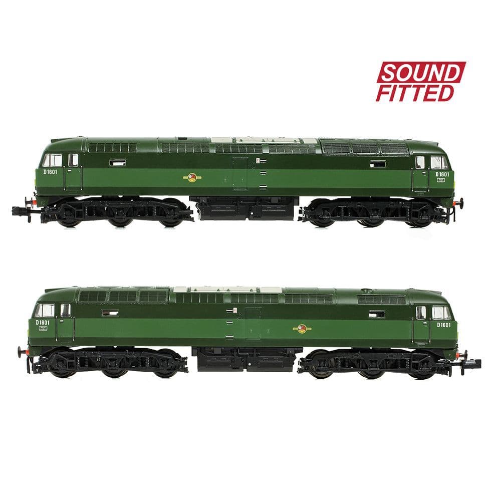 Farish 371-825ESF Class 47/0 D1601 BR Green (Small Yellow Panels), N Gauge