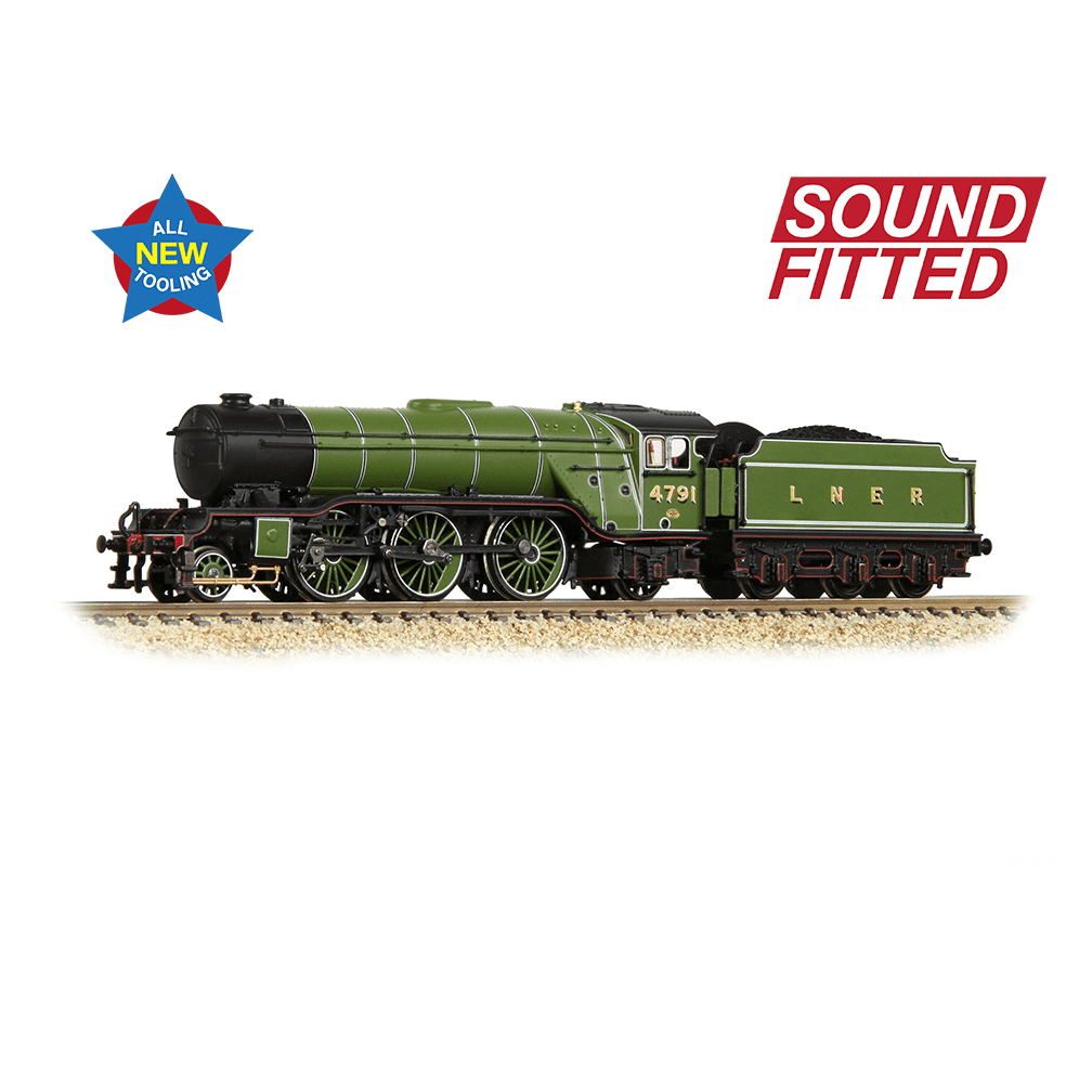 Farish 372-610SF LNER V2 4791 LNER Lined Green (Original) N Gauge - PRE ORDER £280.46