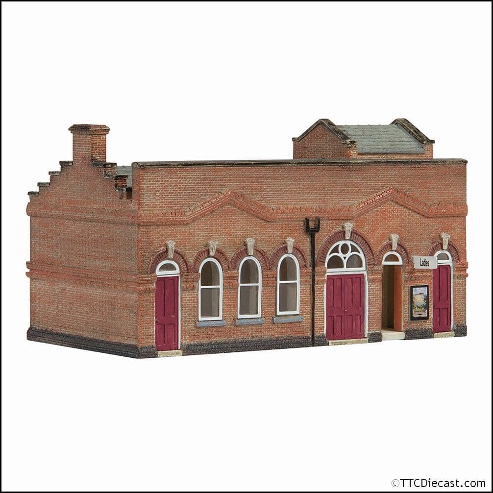Scenecraft 42-0067R March Station Facilities and Stores Red - N Gauge