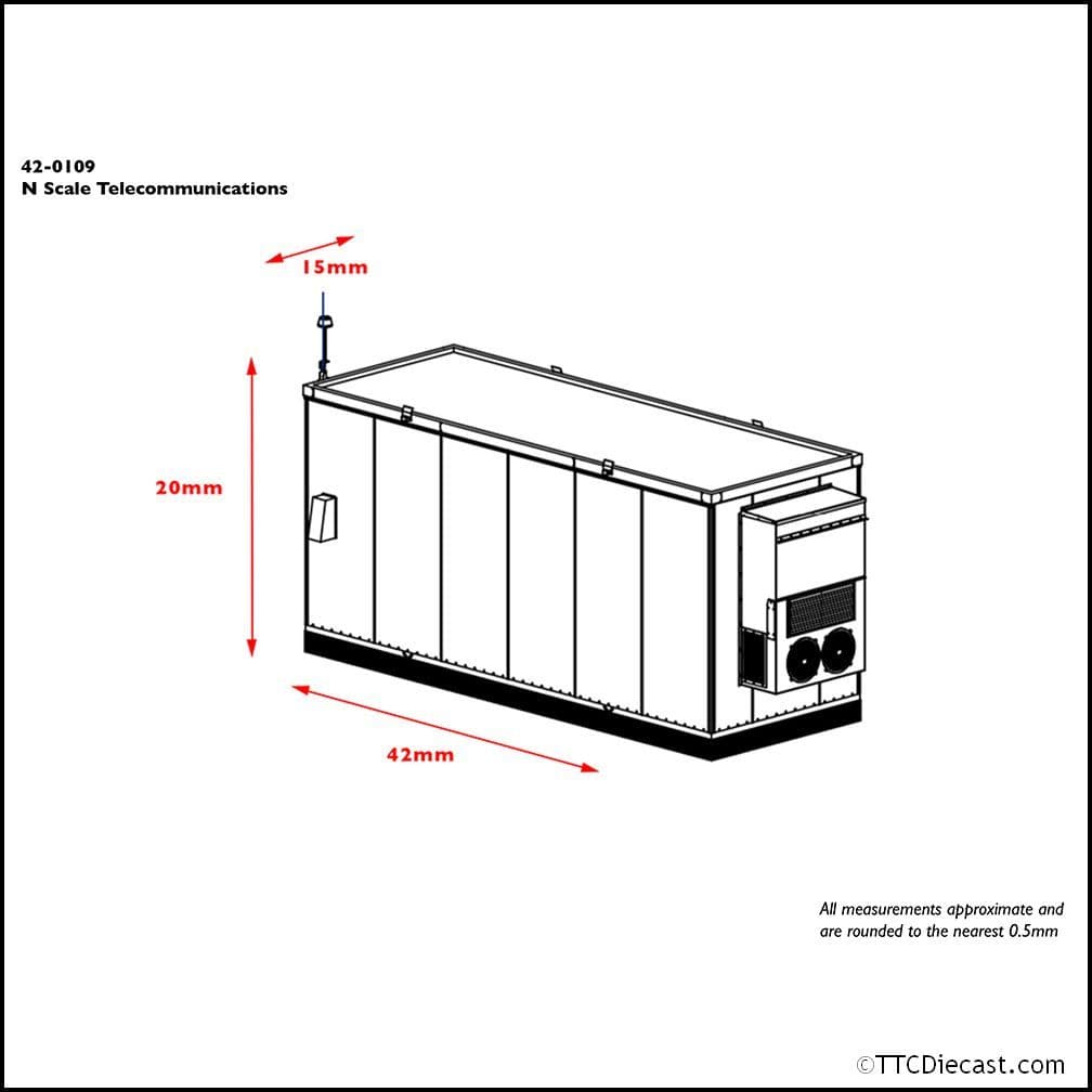 Scenecraft 42-0109 Telecommunications Cabin - N Gauge