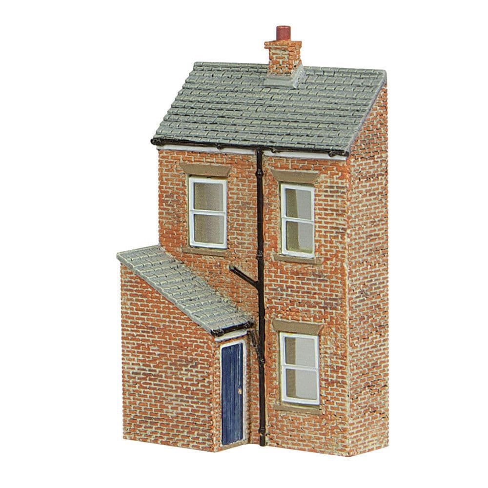 Scenecraft 42-0217B Low Relief Rear Of Terrace - Right Hand, Blue Door N Gauge