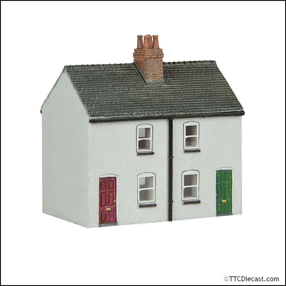 Scenecraft 42-125X Rendered Workers' Cottages N Gauge