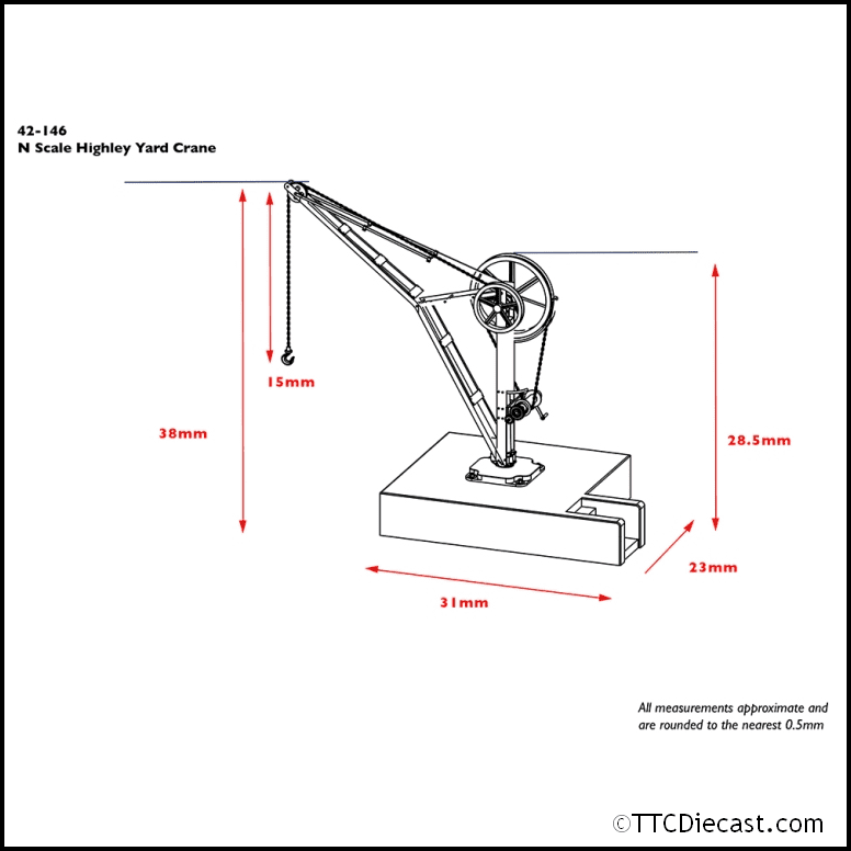 Scenecraft 42-146 Yard Crane, N Gauge