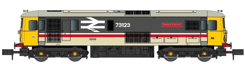 GM Collection GM2210210 Class 73 123 'Gatwick Express' BR IC Executive N Gauge - PRE ORDER £106.21