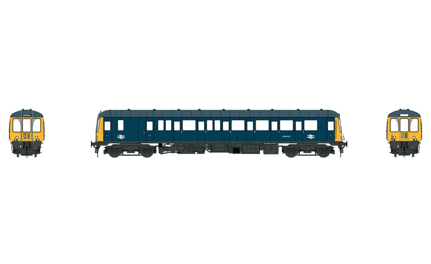 Heljan 1227 Class 122 Diesel Railcar TDB975227 BR Blue FYE Weathered` * PRE ORDER £ 330.65 *