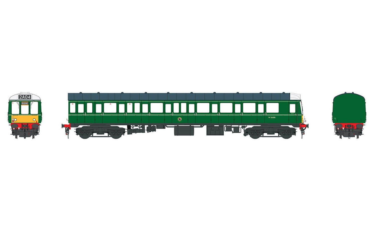 Heljan 1241 DMU Trailer Car (149) BR Green W/Small Yellow Panels * PRE ORDER £ 228.65 *