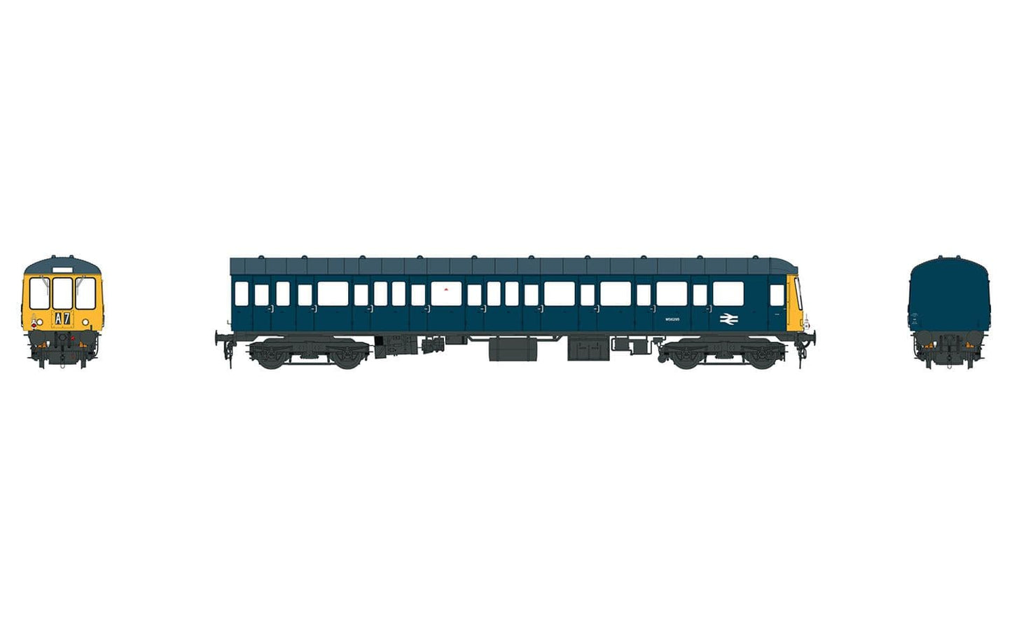Heljan 1252 DMU Trailer Car (150) W56295 BR Blue W/Full Yellow Ends * PRE ORDER £ 228.65 *
