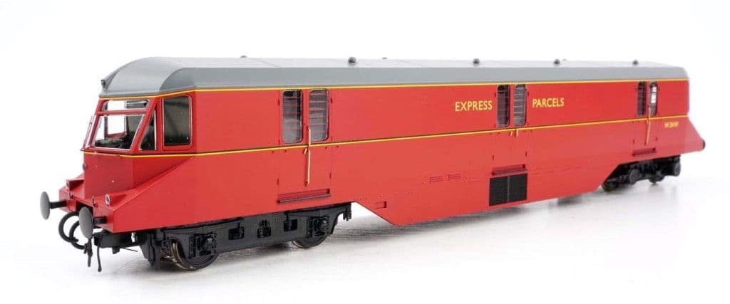 Heljan 19432 AEC Parcels Railcar 34 BR Express Parcels Crimson Wthrd, OO Gauge