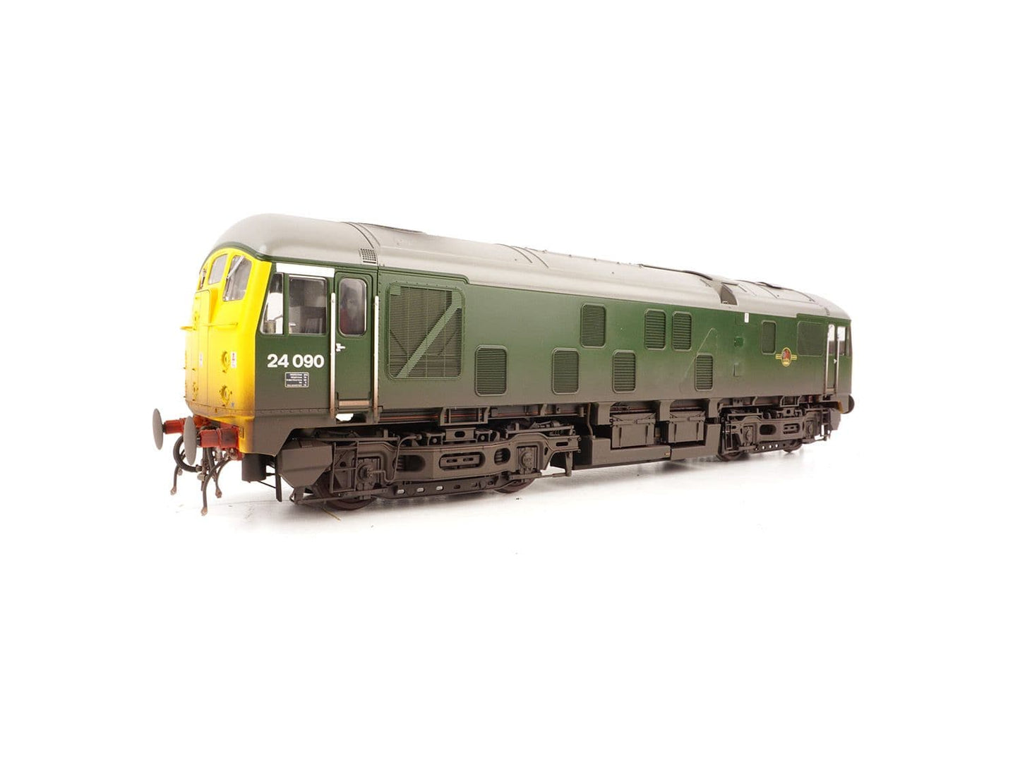 Heljan 2454 Class 24 090 BR Green Full Yellow Ends Weathered O Gauge