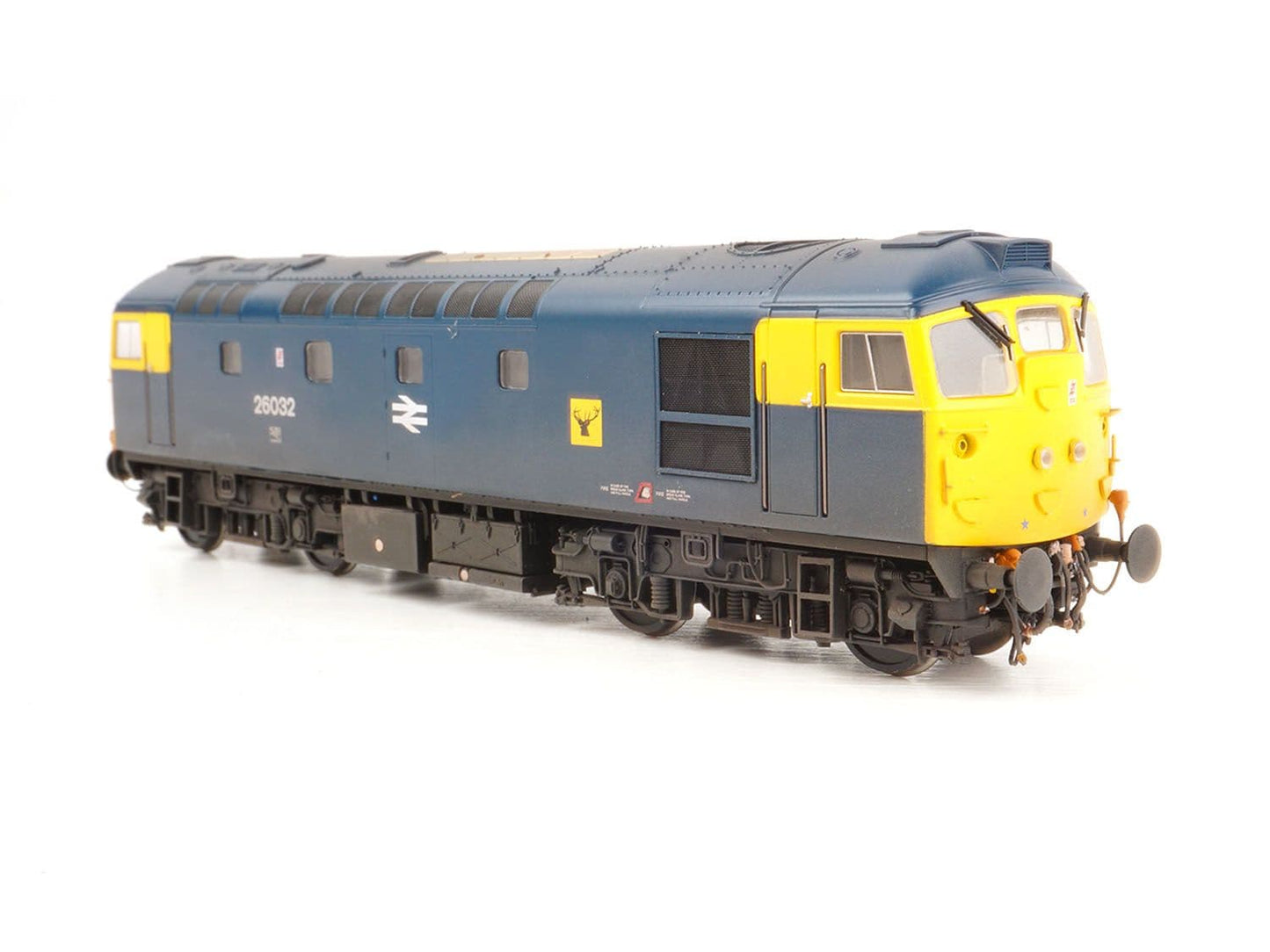 Heljan 2626 Class 26 032 Twin Headlight BR Blue Highland Stag Wthd, OO Gauge