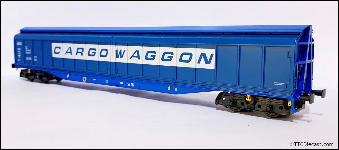 Heljan 5027 Cargowaggon IWB Bogie Van Slate Blue, OO Gauge *LAST FEW*