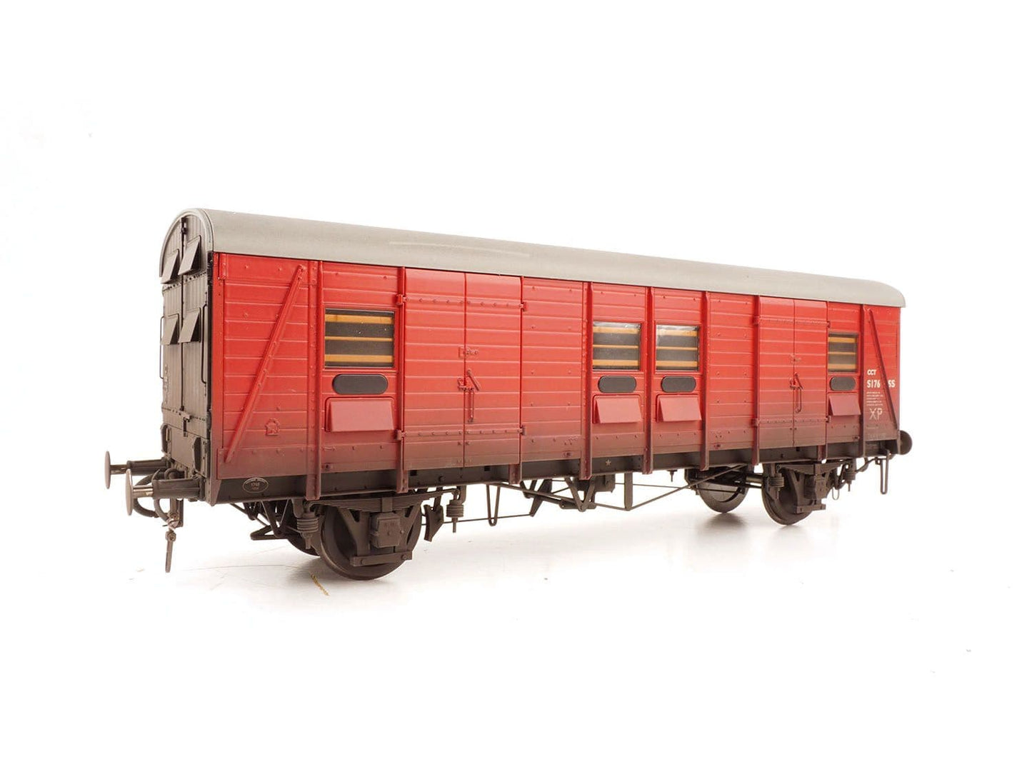 Heljan 9171 CCT S1765S BR Crimson Weathered (Even Planks), O Gauge