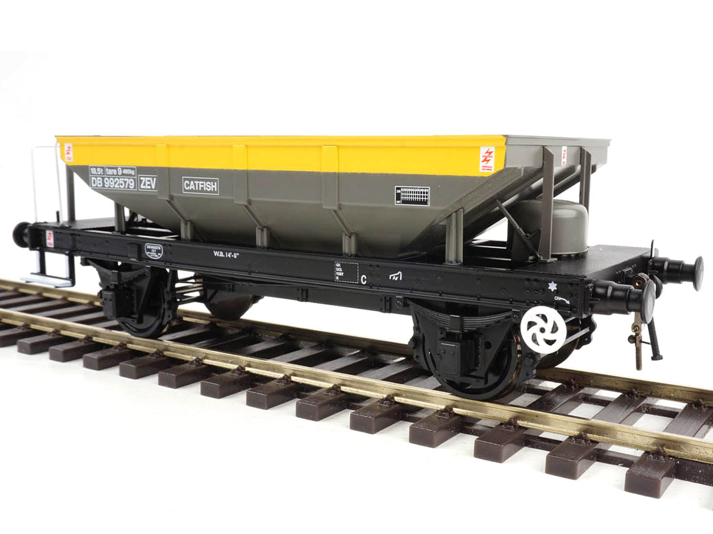 Heljan 4358 ZEV Catfish Hopper BR Civil Engineers Grey/Yellow DB992579