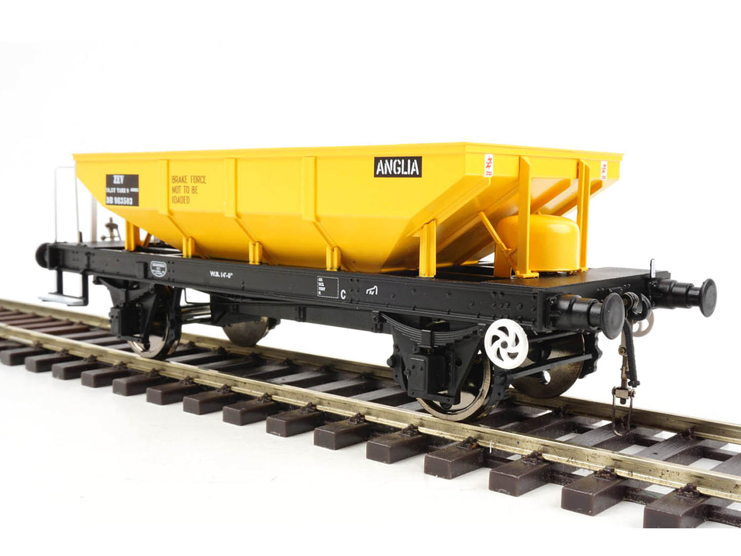 Heljan 4359 ZEV Catfish Hopper BR Civil Engineers Yellow DB983503