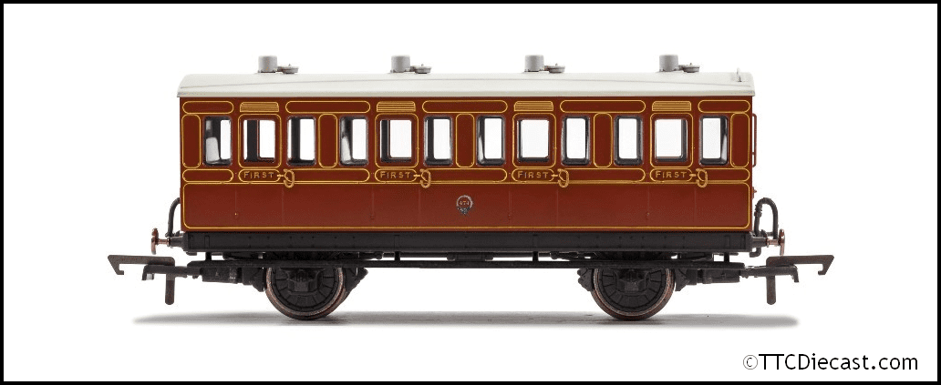 Hornby R40069 LB&SCR, 4 Wheel Coach, 1st Class, 474 - Era 2 *LAST FEW*