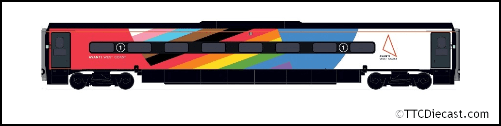 Hornby R40198 Avanti West Coast, Pendolino Motor First (MF), Pride Livery *LAST FEW*