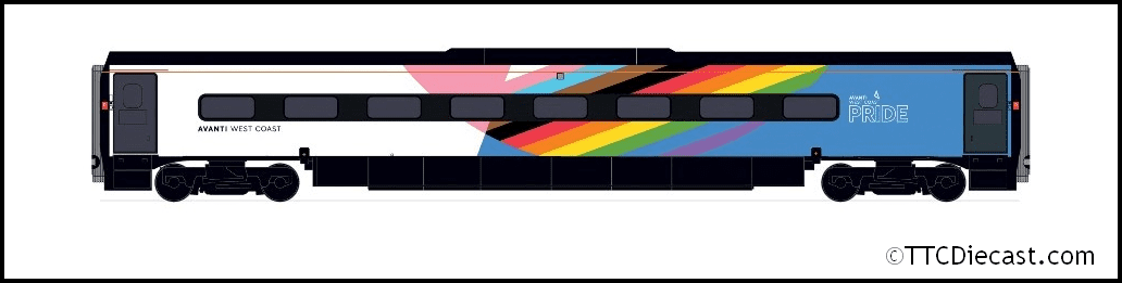 Hornby R40199 Avanti West Coast, Pendolino Motor Standard (MS), Pride Livery *LAST FEW*
