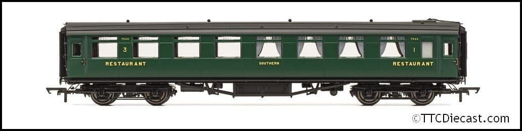 Hornby R40221 SR, Maunsell Dining Saloon Third, 7844 - Era 3 - OO Gauge