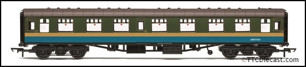 Hornby R40346 BR Departmental, ex Mk1 First Open, DB977351 - Era 8 - OO Gauge