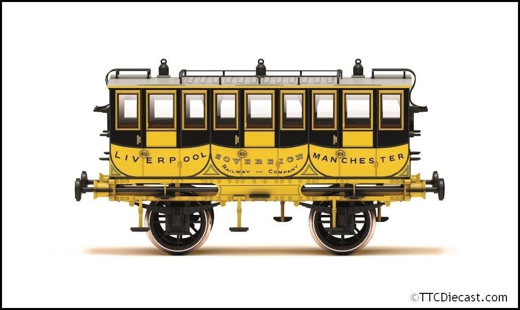 Hornby R40445 L&MR, 1st Class coach Sovereign, Era 1, OO Gauge