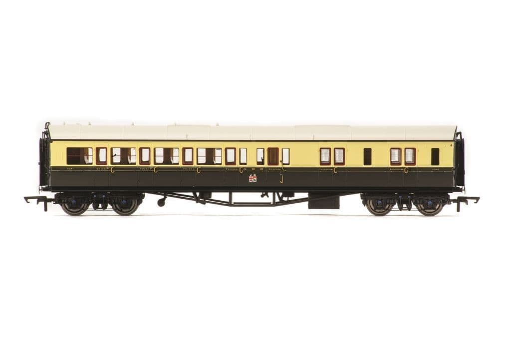 Hornby R40466 GWR Collet Coaches Corridor Brake Third RH 5041, OO Gauge