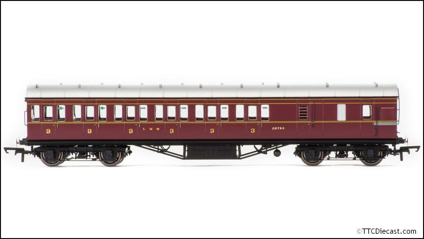 Hornby R4677B LMS Non-Corridor 57' Third Class Brake Coach - LAST ONE.