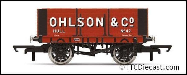 Hornby R60096 6 Plank Wagon, Ohlson + Co - Era 3, OO Gauge