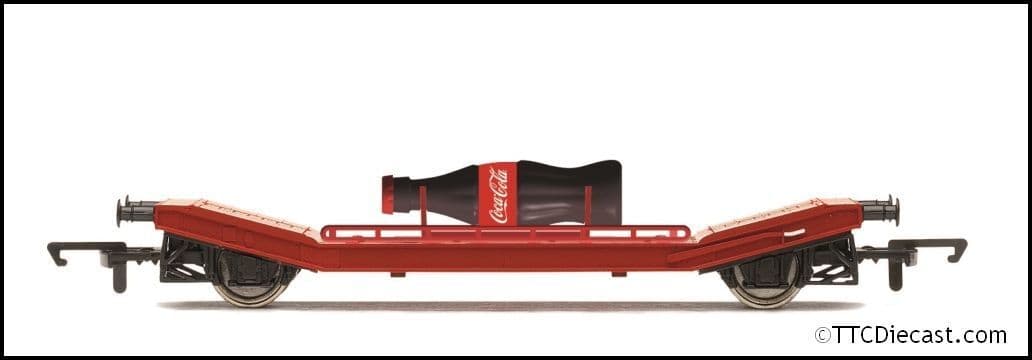 Hornby R60170 Lowmac with Coca-Cola Bottle, OO Gauge *LAST FEW*