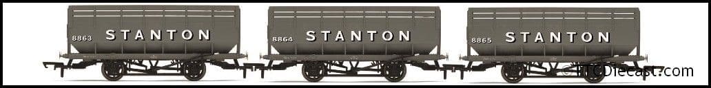Hornby R60254 Stanton Coke Hopper Wagon Triple Pack - OO Gauge