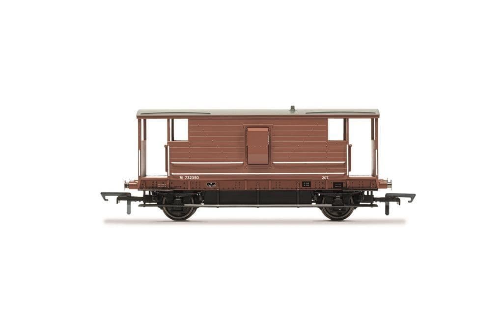 Hornby R60286 BR Ex LMS 20T Brake van 732350, OO Gauge