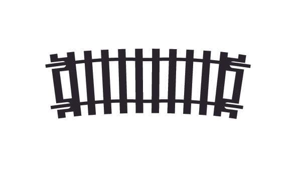 Hornby R643 Half Curv Trk 2nd Rad