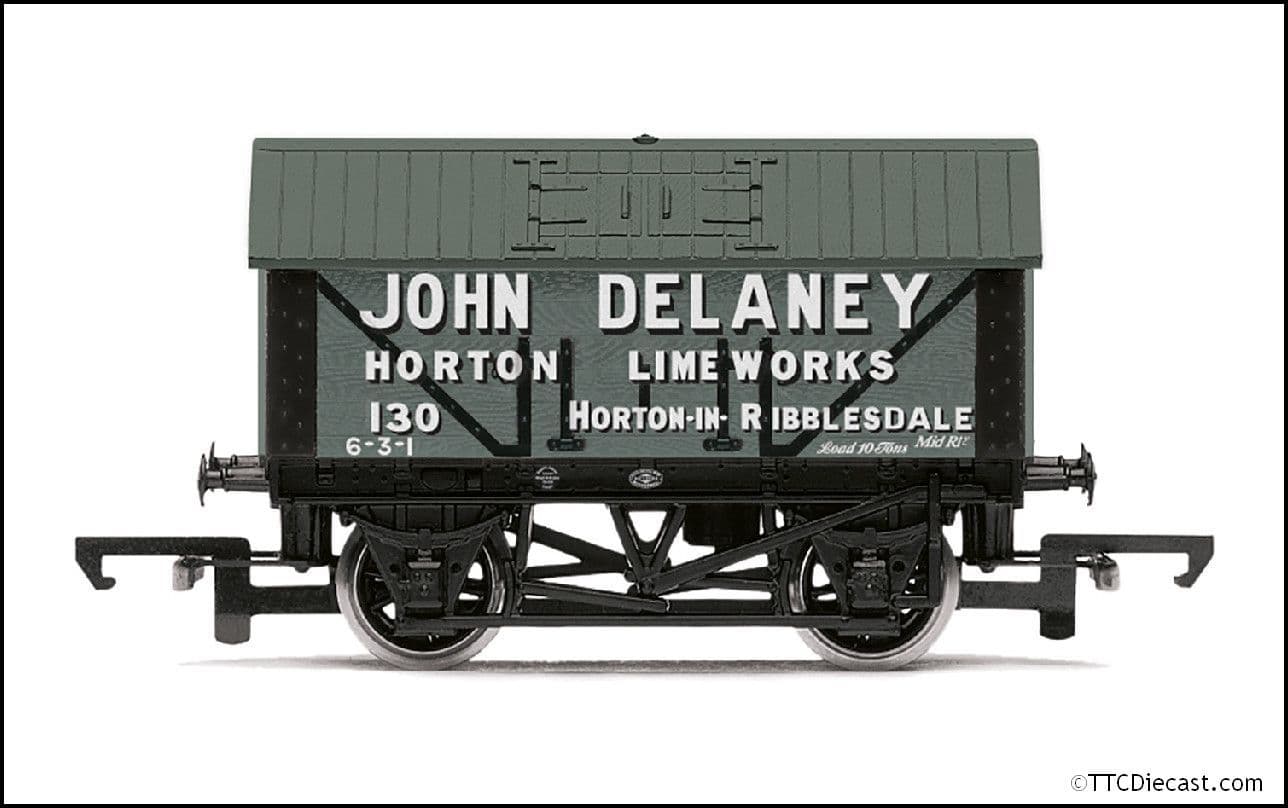 Hornby R6977 John Delaney, 8T Lime Wagon, No. 130 - Era 2/3 - OO Gauge *LAST FEW*