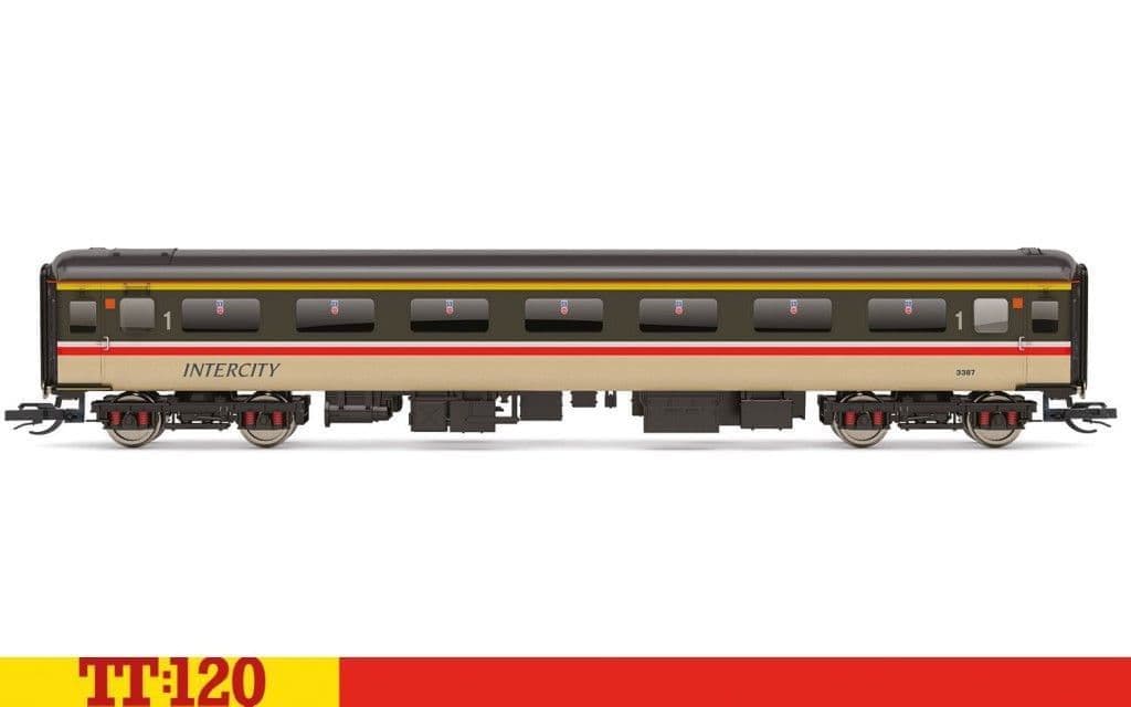 Hornby TT4021 BR Intercity, Mk2F First Open, M3345 - Era 8 TT Gauge