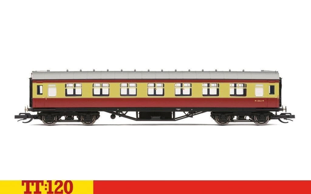 Hornby TT4037A BR 57' Corridor Third, M1842M - Era 4 TT120 Gauge