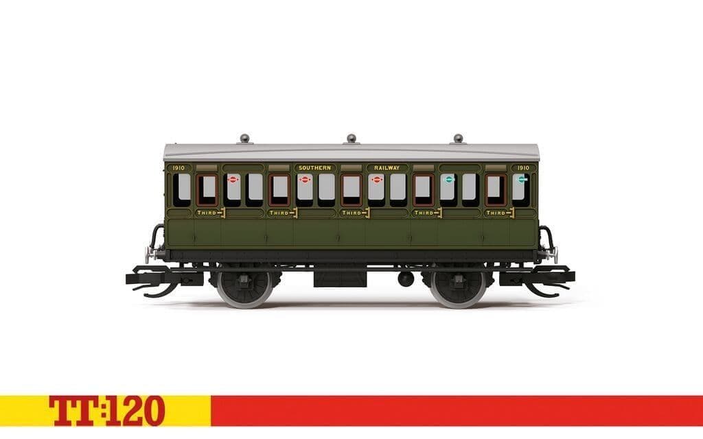 Hornby TT4052 SR 4 Wheel Coach 3rd Class 1/120 Scale