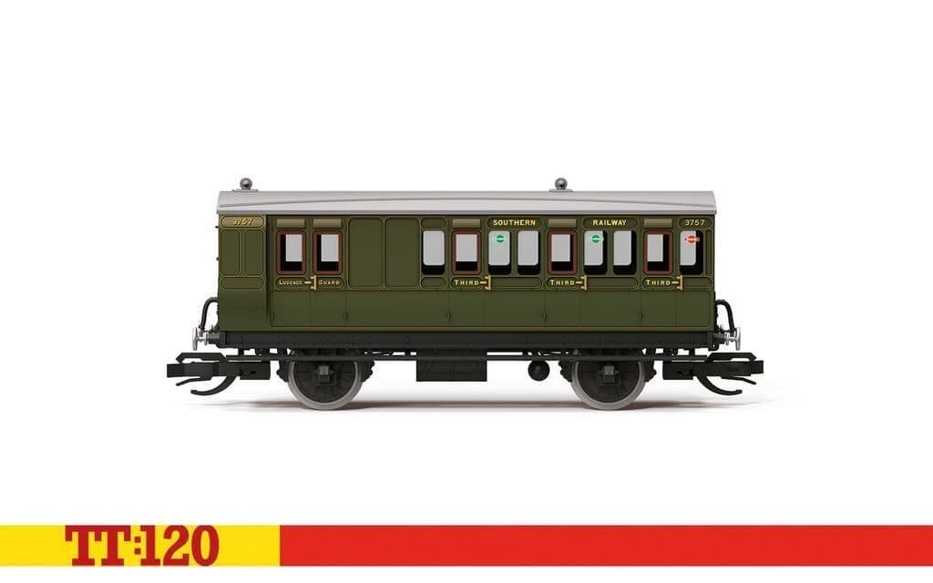 Hornby TT4053 SR 4 Wheel Coach 3rd Class Brake 1/120 Scale