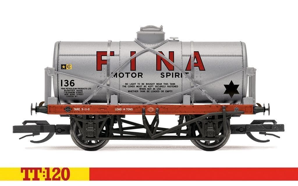 Hornby TT6047 Fina 12T Tank Wagon 136 1/120 Scale *PRE ORDER £25.19*